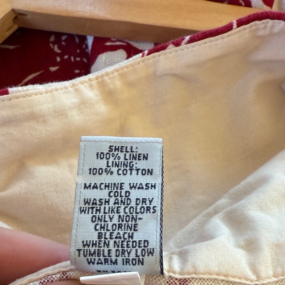 GAP Red and White A-Line Skirt - Picture 3 of 6